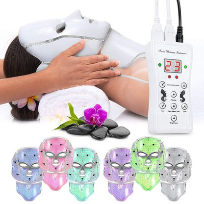 7 Color Electric Therapy LED Face Neck Mask For Healthy Skin Rejuvenation_1